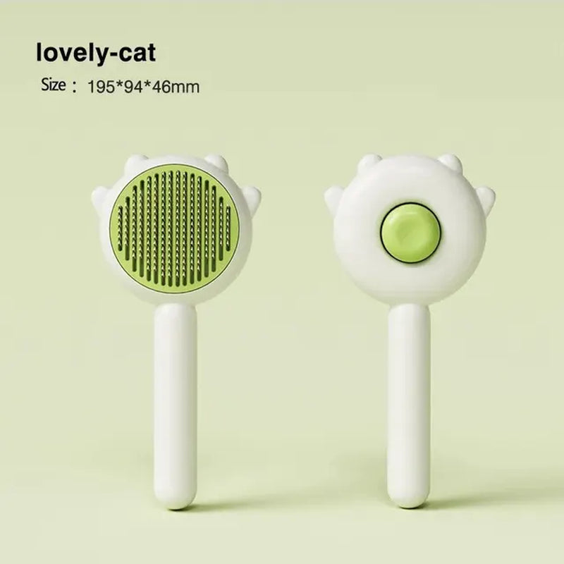 Pet Comb One-Key Hair Removal Cleaning Brush Magic Massage Grooming Needle Scratcher for Cat Dog Cleaning Care Supplies