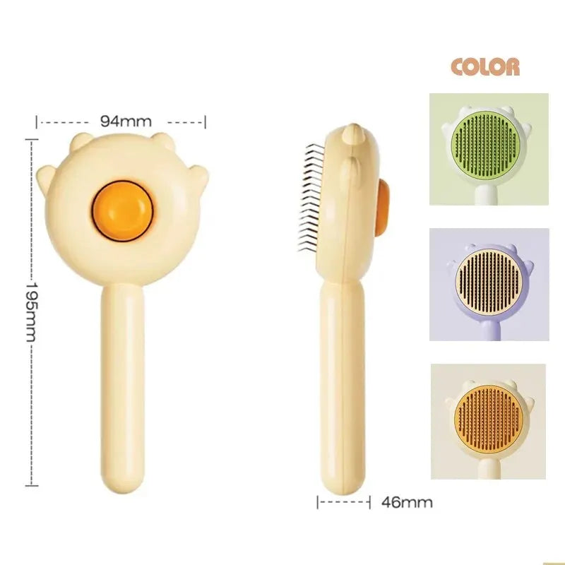 Pet Comb One-Key Hair Removal Cleaning Brush Magic Massage Grooming Needle Scratcher for Cat Dog Cleaning Care Supplies